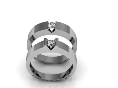 Diamond Ring 3D print model 90