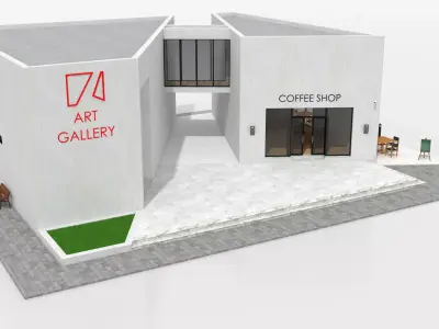 Contemporary Art Gallery 3D model