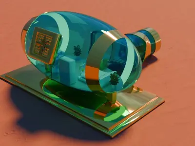 Futuristic mars house 3D model