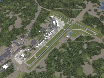 Halifax - Stanfield Airport - YHZ Low-poly 3D model