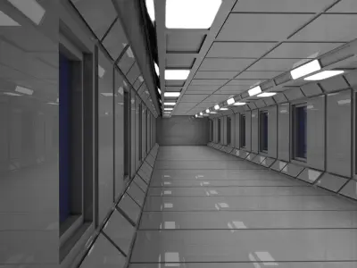 Sci Fi Interior 3D model buy