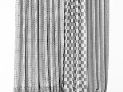 Curtain curtains 3D model