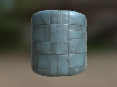 Armored Metal PBR Textures Texture