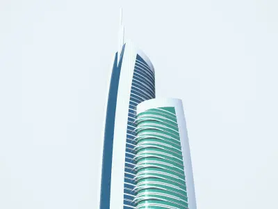 Almas tower - Dubai 3D model