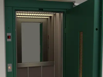 European vintage elevator 3D model