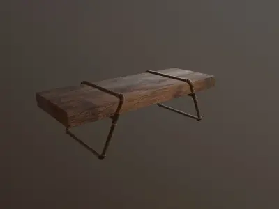 Industrial Mini Pipe Table Free 3D model