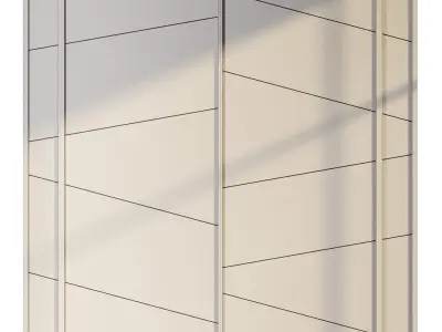 Wall panel 0291-shpon 3D model