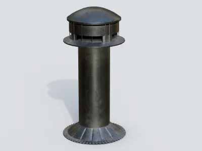 Roof Vent 15 Low-poly 3D model