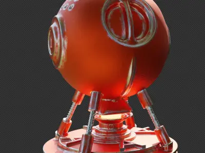 Blender smart material Rusty and metallic edges  Texture