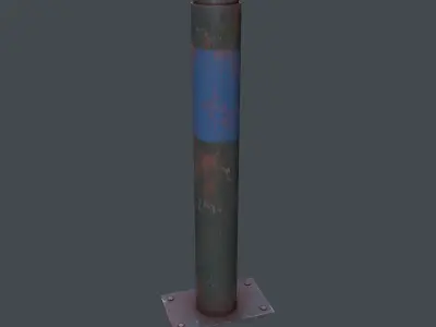 Post Barrier Barricade 3D model