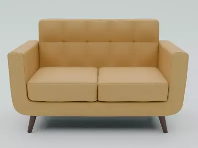 Modern Sofa Low-poly 3D model