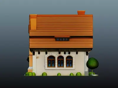 Fantasy Stone House  EM-14 3D model