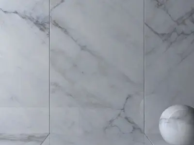 Wall Tiles Museum Crystal White 2 160x320 Set 2 Texture
