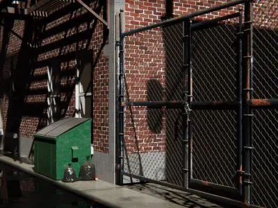  Alley 3d Scene 