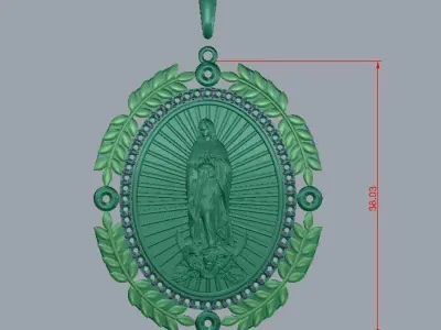 guadalupe our lady 3D print model