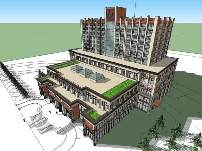 vacation spot-Resort-Fashion Leisure Hotel-0135 3D model