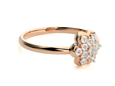 Women ring 3D print model 143