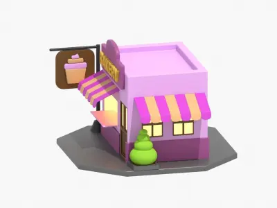 Bakery 3D Illustration 3D model