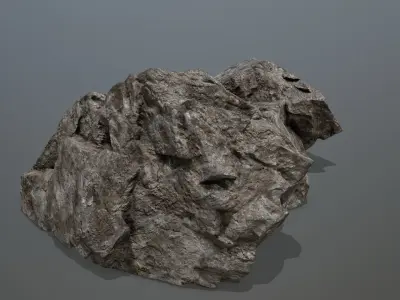 Rock  Gate Low-poly 3D model 3