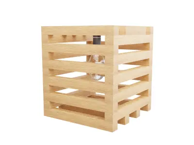 WOODEN LAMP 3D model purchase