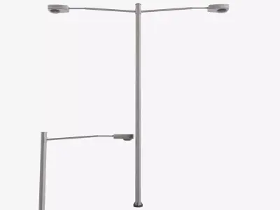Street Lamp 01 Low-poly 3D model