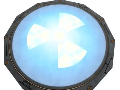 Teleporter Pad Low-poly 3D model