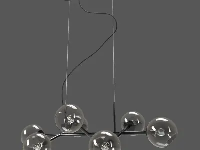 Molecule Chandelier 3D model