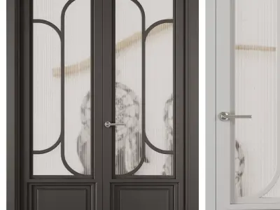 Entrance door set32 3D model