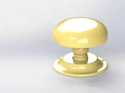 Door knob 3D print model