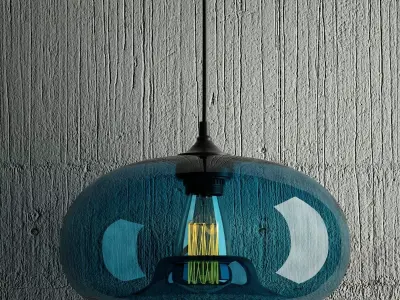 Hanging lamp 8 Loft Design 3D model