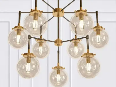 Elk chandelier 3D model buy