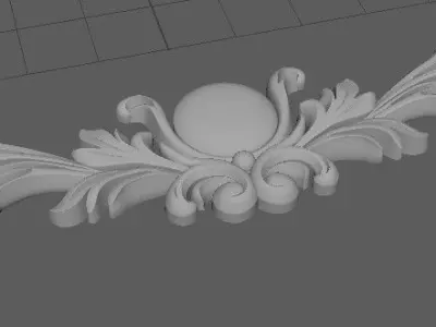 dekor golden ornament 3D model purchase