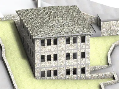 Stone House 3D model