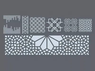 Partition - Roof  and Wall Pattern Free 3D model
