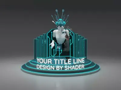 AI FUTURISTIC BOOTH 3D model