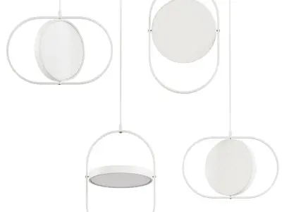 Kuu Pendant Lamp Low-poly 3D model