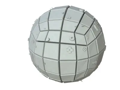 Sci Fi Object No 3692 Low Poly Low-poly 3D model