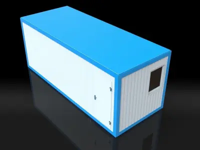 Modular sanitary module 15m2  3D model