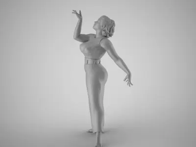 Woman Light as a Feather 3D print model