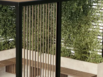 Landscape Furniture Backyard 30 3D model