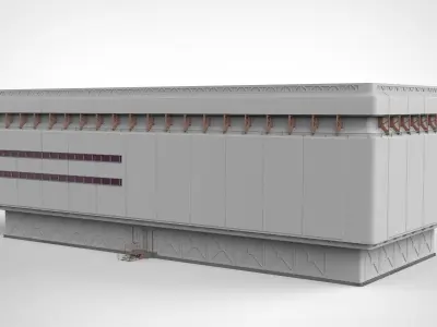 sci-fi architecture 9 3D model