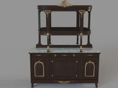 Antique Cabinet 3D model
