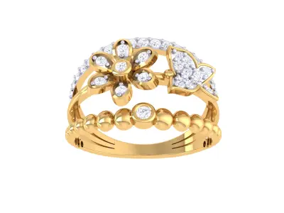  Women Ring MTL 3dm STL OBJ FBX Details 3D print model 40