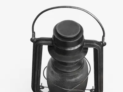 Kerosene Lamp Low-poly 3D model