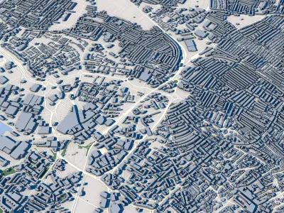 Portsmouth City England 3D model