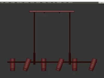 GRACE LINE Low-poly 3D model