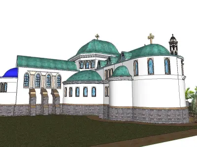 Architecture-Religion-God-Culture-Temple-064 mosque 3D model