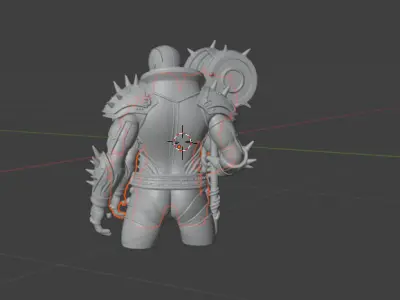 DarkMask Low-poly 3D model