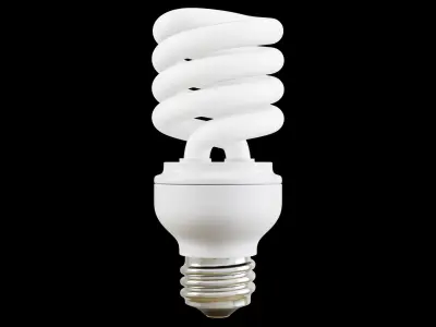 Light Bulb Low-poly 3D model