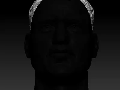 Haircut male sculpt human anatomy fantasy face scifi  3D model